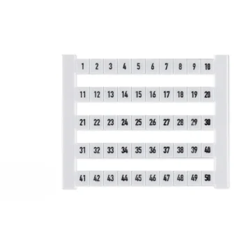 Terminal Block Lables 1-50 Weidmüller